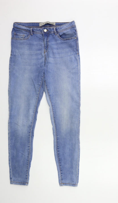 Denim & Co. Womens Blue  Denim Skinny Jeans Size 10 L29 in
