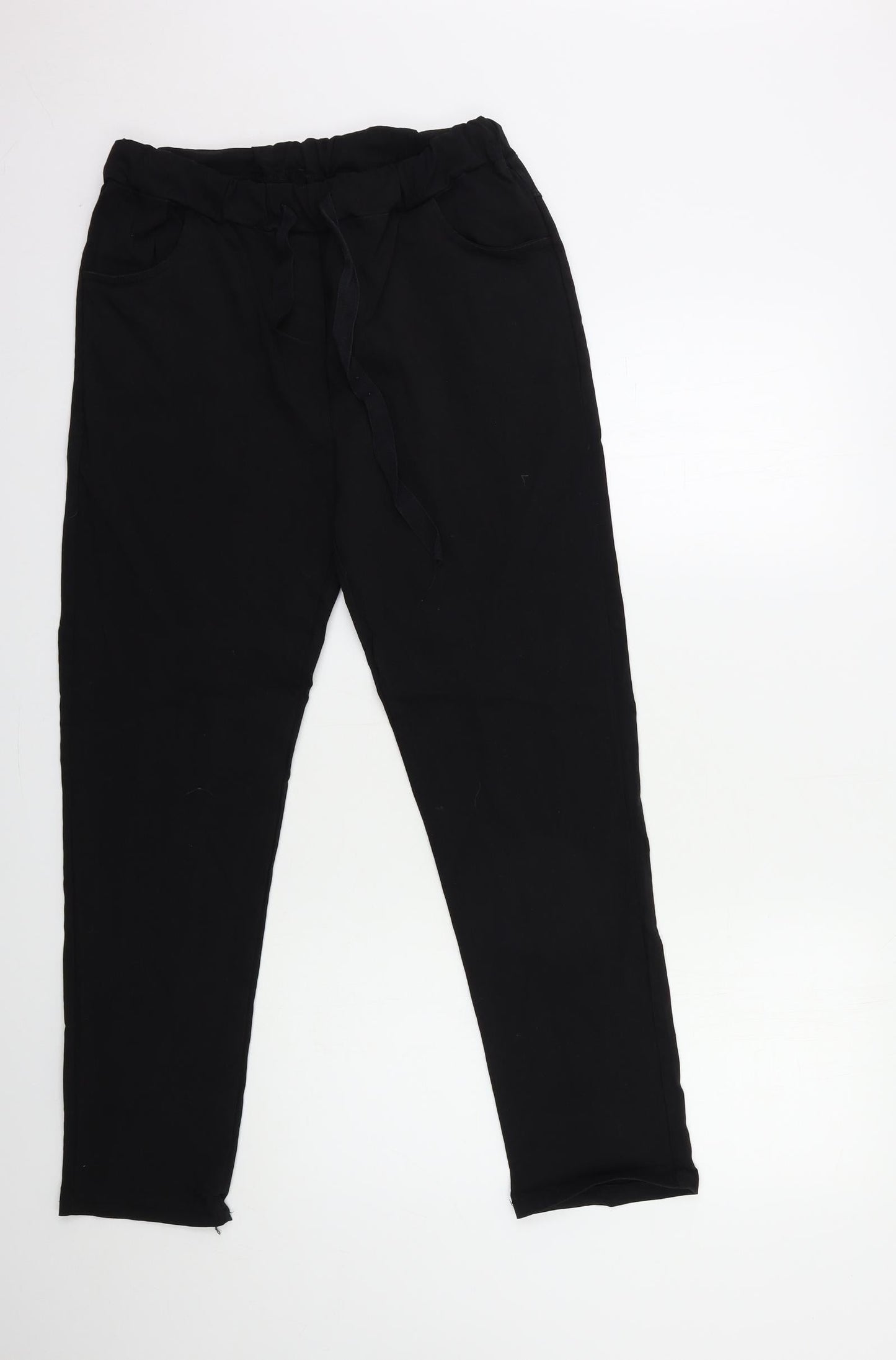 Womens UK Size 30 in Preworn Regular Fit  Black Trousers