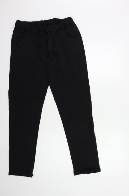 Womens UK Size 30 in Preworn Regular Fit  Black Trousers