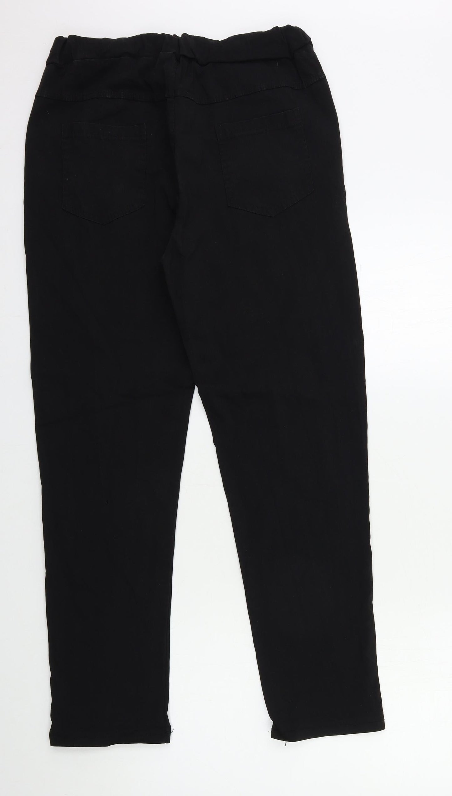 Womens UK Size 30 in Preworn Regular Fit  Black Trousers