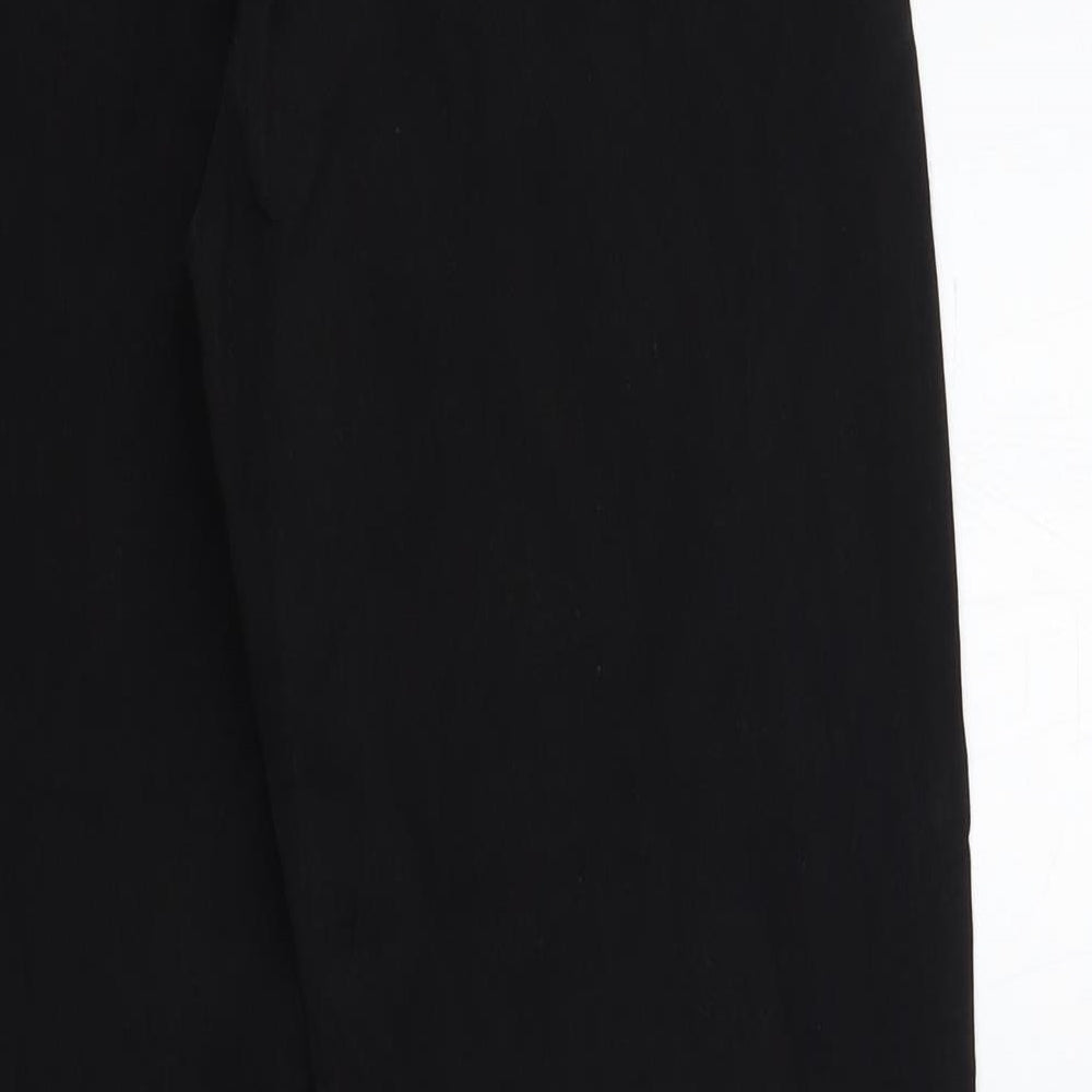 Womens UK Size 30 in Preworn Regular Fit  Black Trousers