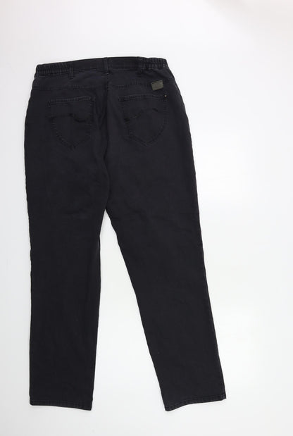 Raphaël Womens Black  Denim Straight Jeans Size 38 in L31 in