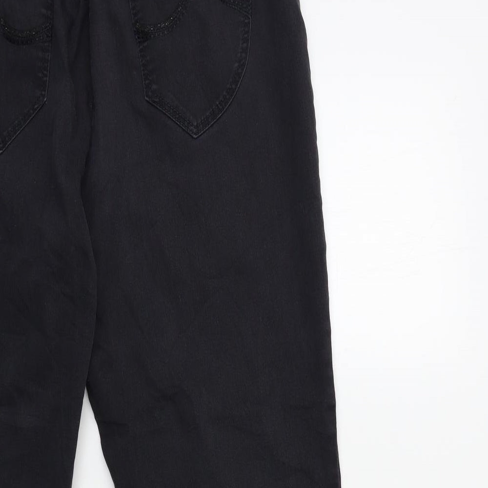 Raphaël Womens Black  Denim Straight Jeans Size 38 in L31 in