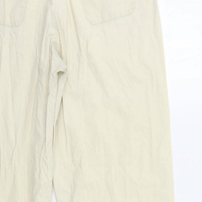 Womens UK Size 32 in Preworn Regular Fit Cropped Beige Trousers