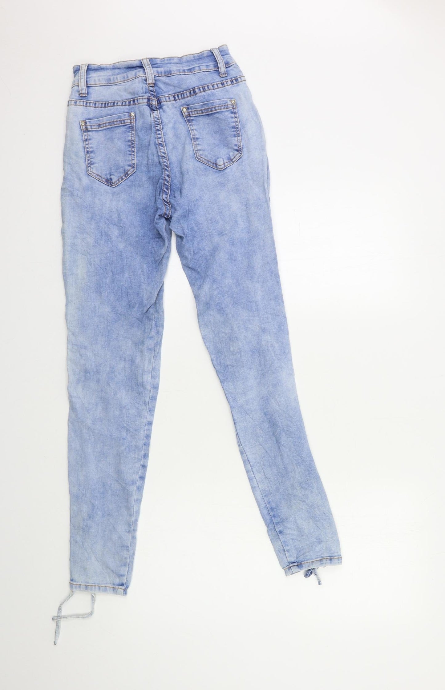 Womens UK Size 10 Miss Rj Regular Fit Skinny Blue Jeans