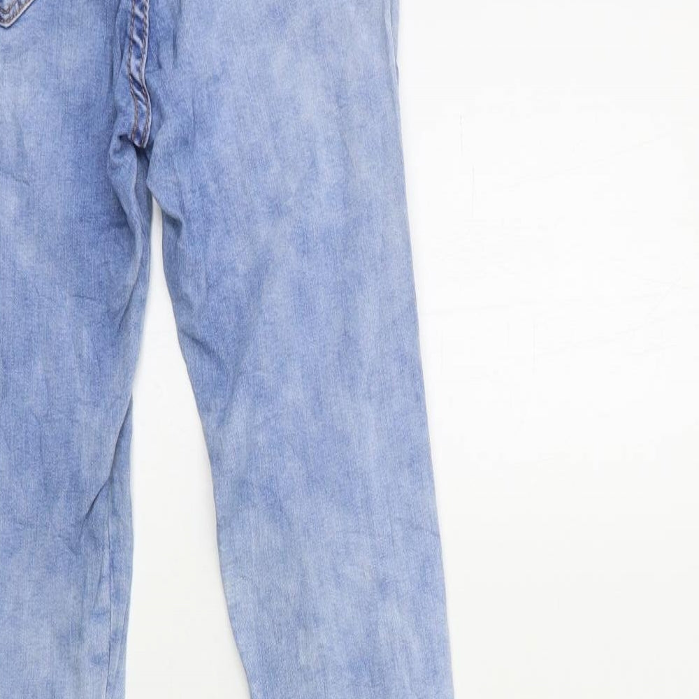 Womens UK Size 10 Miss Rj Regular Fit Skinny Blue Jeans