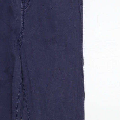 Preworn Womens Blue  Denim Skinny Jeans Size 12 L27 in