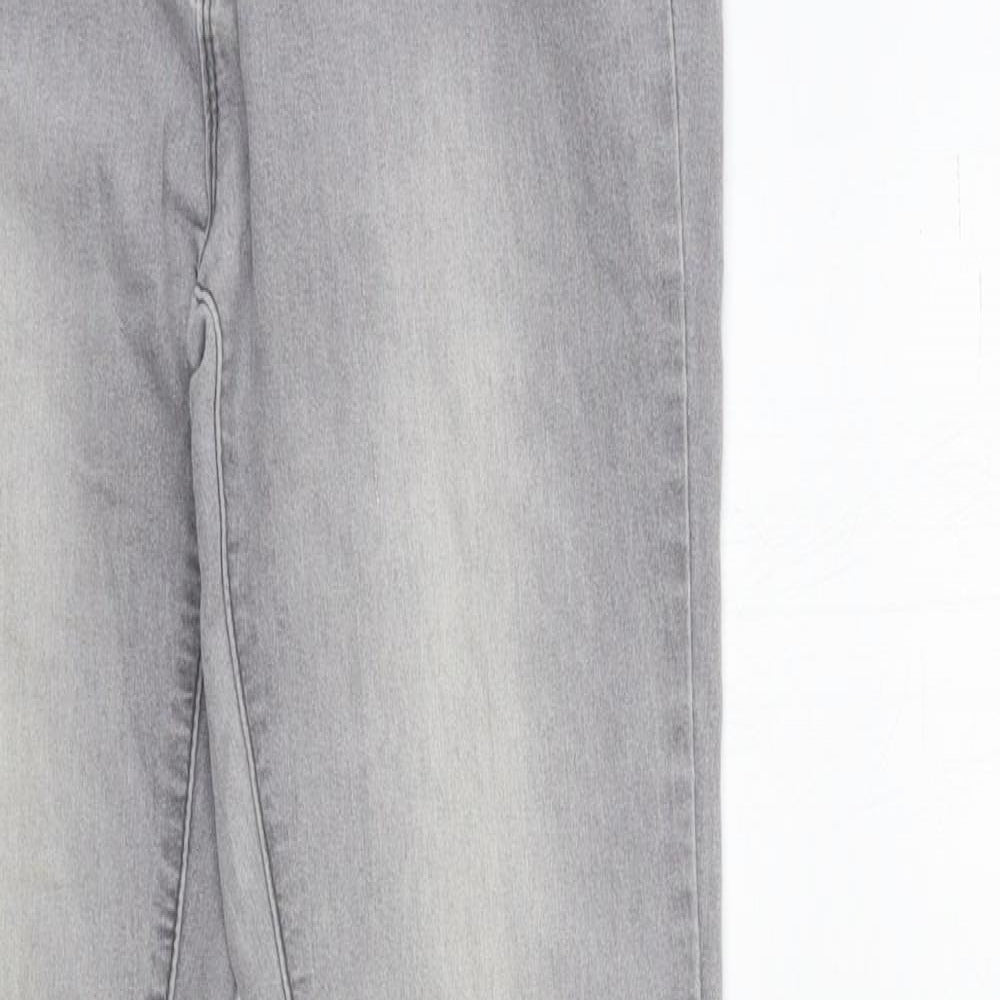 Denim & Co. Womens Grey  Denim Skinny Jeans Size 10 L31 in