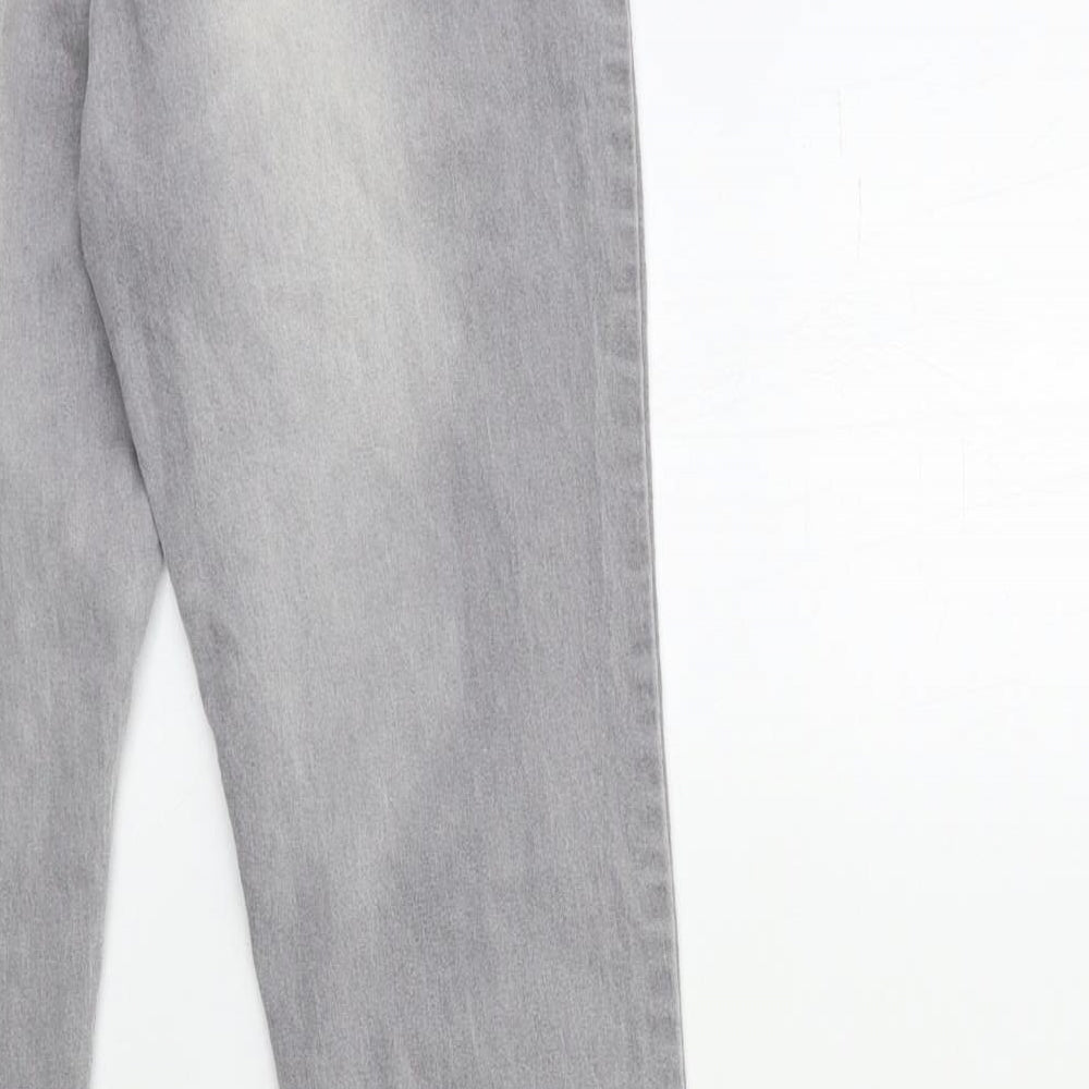 Denim & Co. Womens Grey  Denim Skinny Jeans Size 10 L31 in