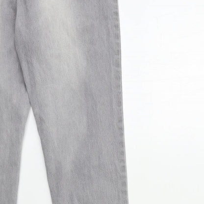 Denim & Co. Womens Grey  Denim Skinny Jeans Size 10 L31 in