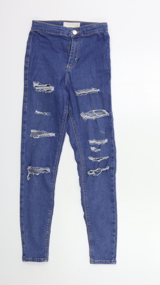 Topshop Womens Blue  Denim Skinny Jeans Size 26 in L30 in