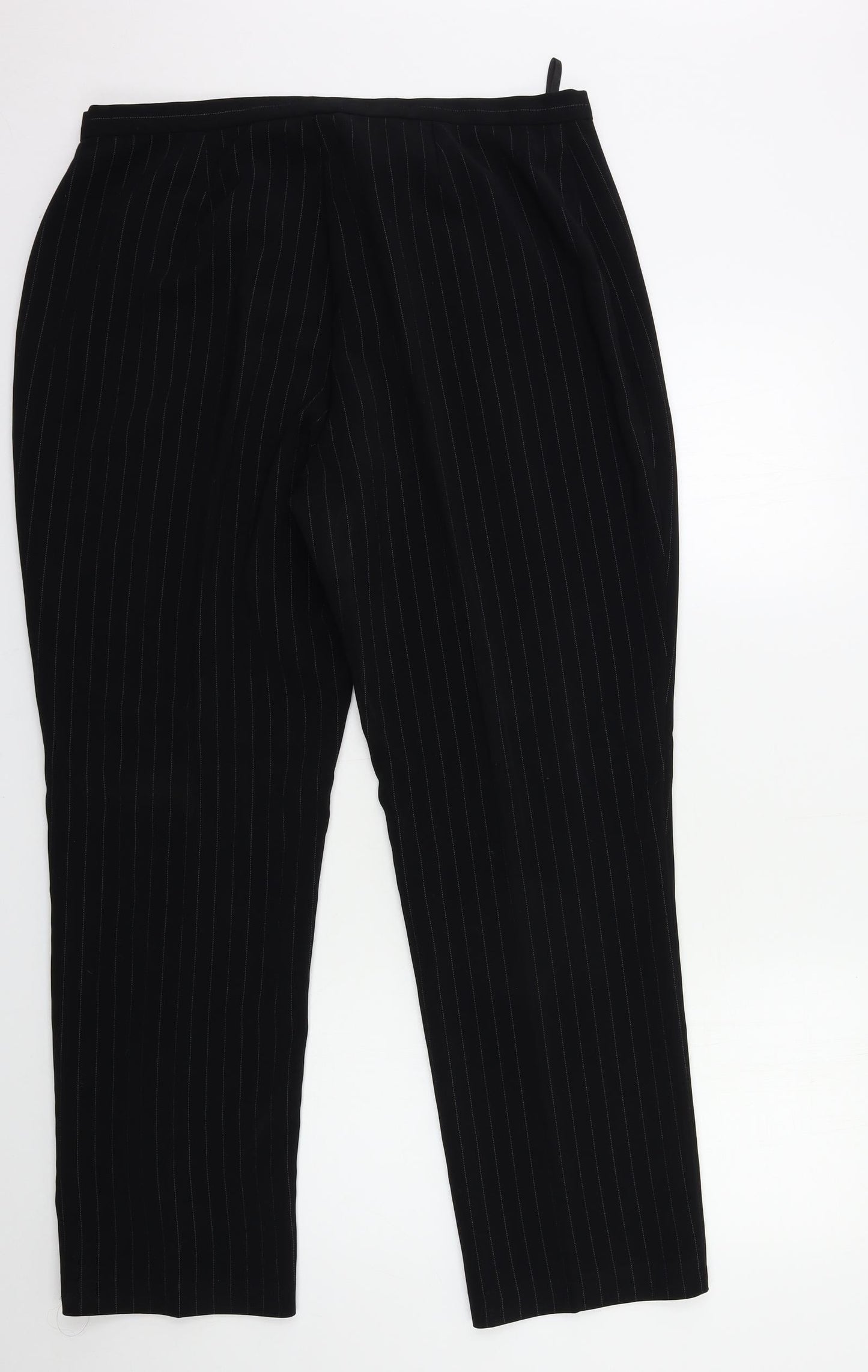 Womens UK Size 18 Etam Regular Fit  Black Trousers