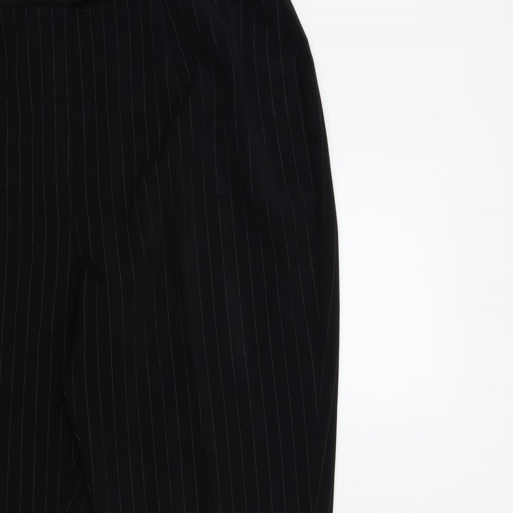 Womens UK Size 18 Etam Regular Fit  Black Trousers