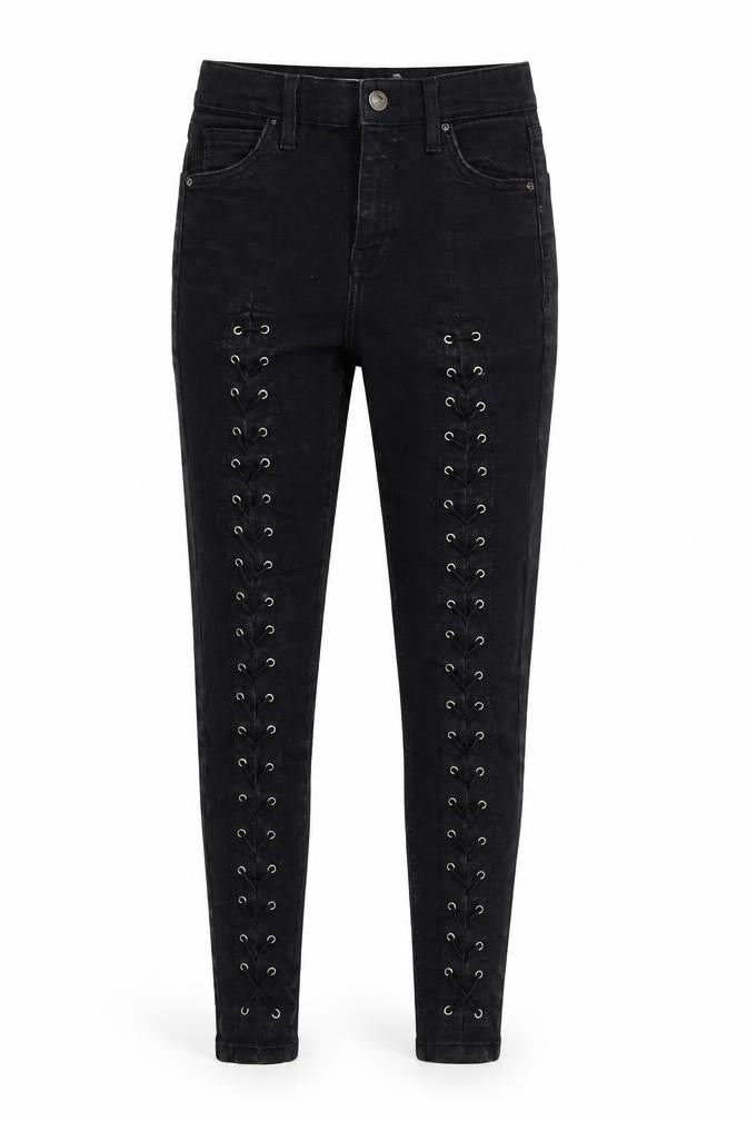 Womens UK Size 25 in Topshop Regular Fit Skinny Black Jeans