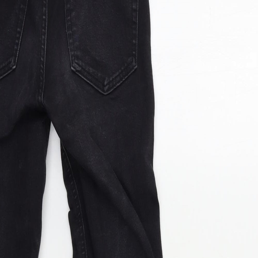 Topshop Womens Black  Denim Skinny Jeans Size 25 in L30 in