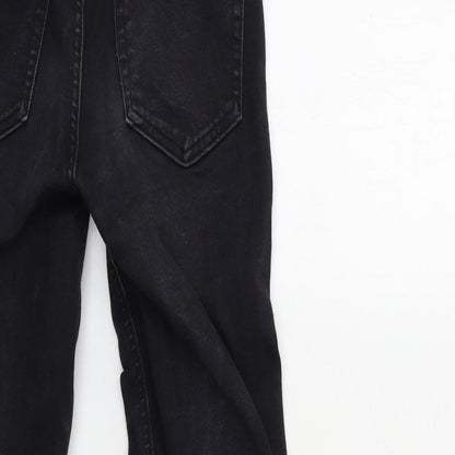 Topshop Womens Black  Denim Skinny Jeans Size 25 in L30 in