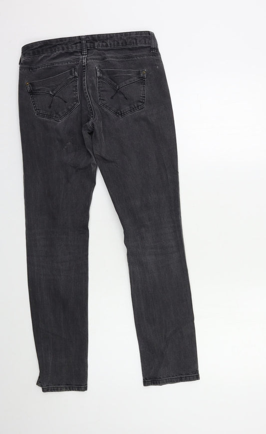 Topshop Womens Grey  Denim Skinny Jeans Size 26 in L30 in