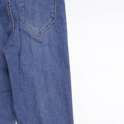 Womens UK Size 27 in H&M Regular Fit Skinny Blue Jeans
