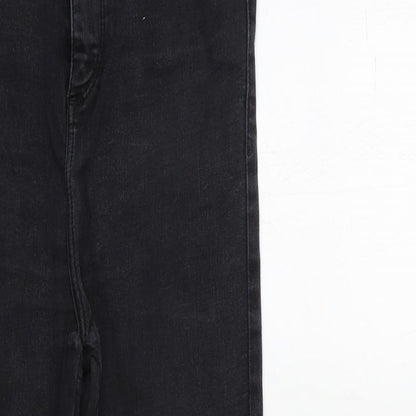Miss Selfridge Womens Black  Denim Skinny Jeans Size 12 L27 in