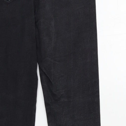 Miss Selfridge Womens Black  Denim Skinny Jeans Size 12 L27 in