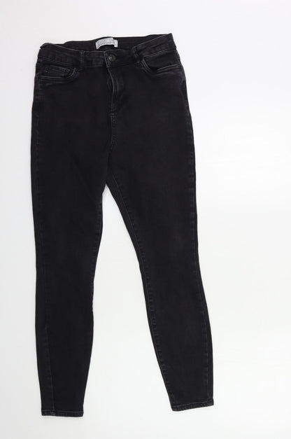 Womens UK Size 12 365 Denim Regular Fit Skinny Black Jeans