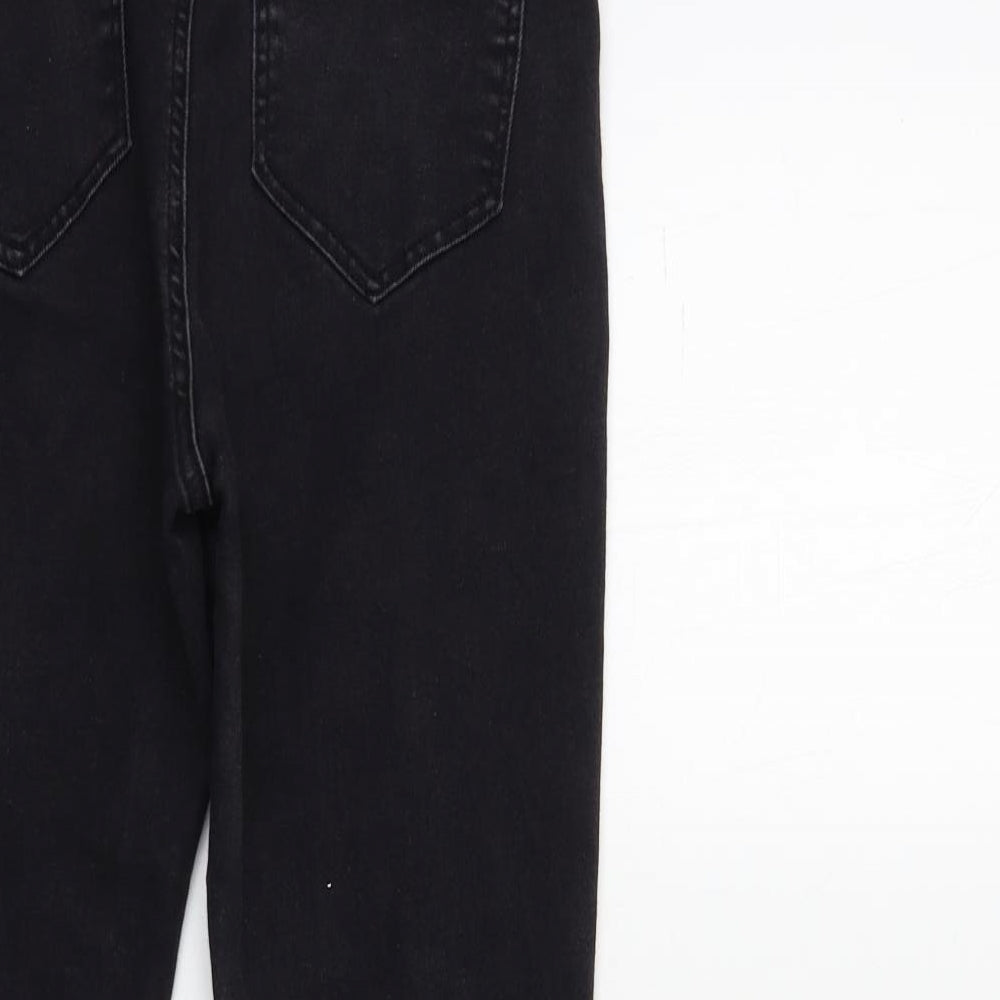 Womens UK Size 12 365 Denim Regular Fit Skinny Black Jeans