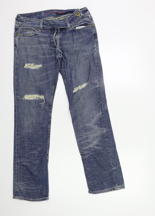 Womens UK Size 30 in Preworn Regular Fit Skinny Blue Jeans