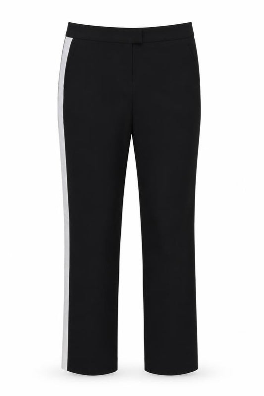 Front view of Atmosphere women’s black trousers, size UK 8, 24-inch leg