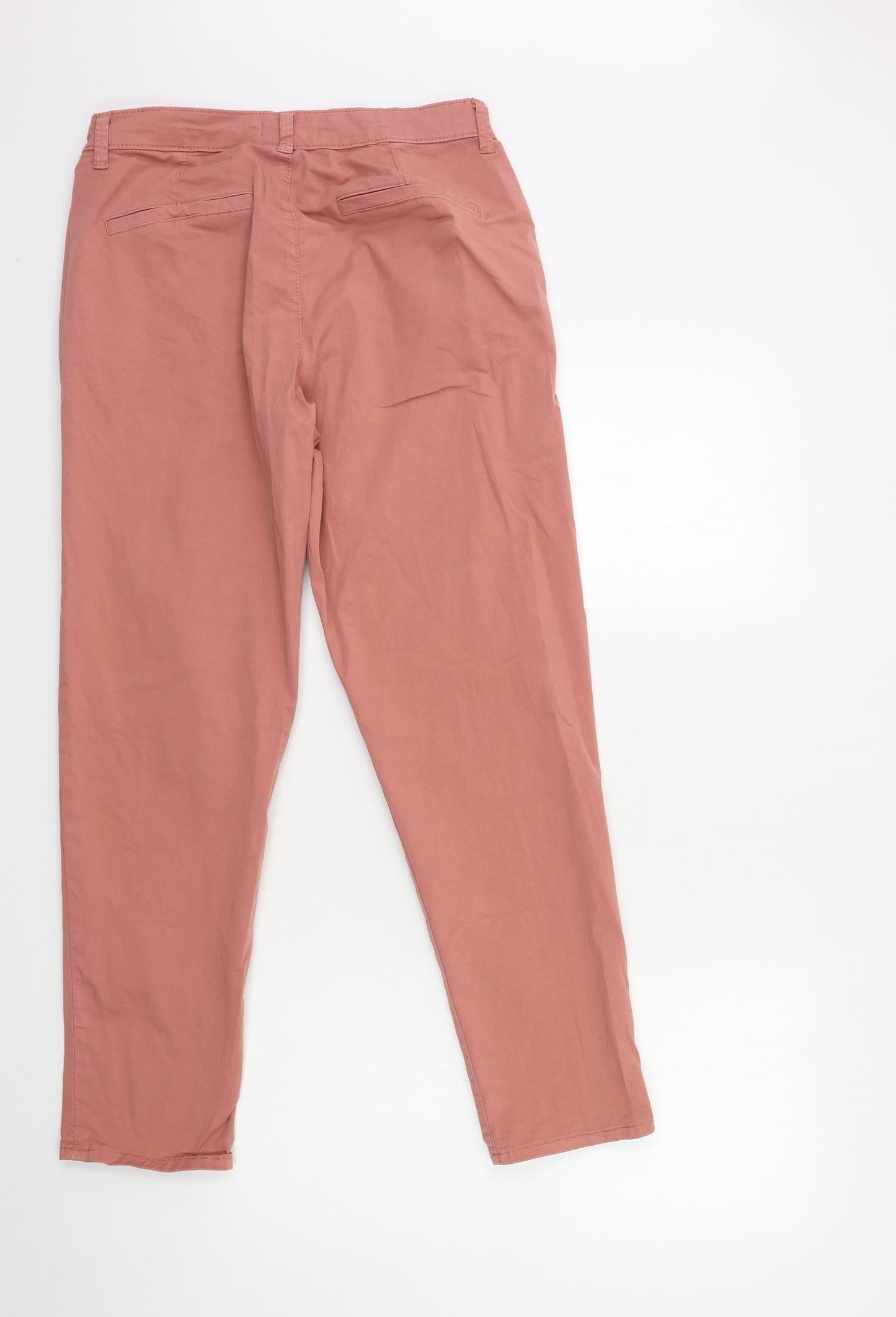 Womens UK Size 10 Principles Regular Fit Chino Pink Trousers