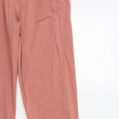 Womens UK Size 10 Principles Regular Fit Chino Pink Trousers