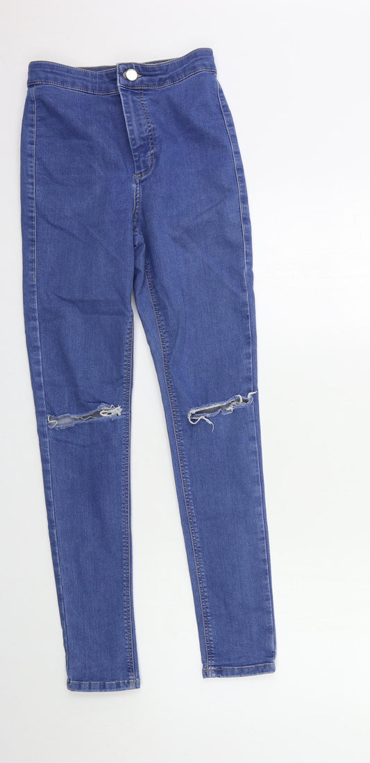 Topshop Womens Blue  Denim Skinny Jeans Size 26 in L30 in