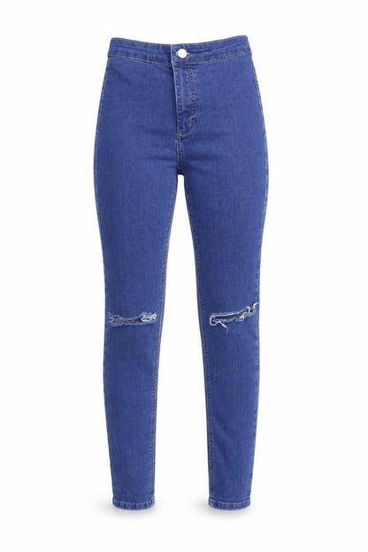 Womens UK Size 26 in Topshop Regular Fit Skinny Blue Jeans