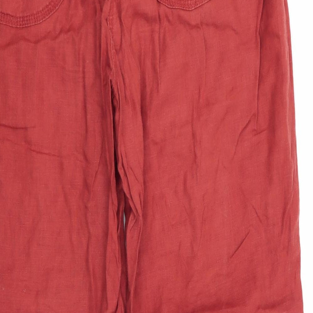 Womens UK Size 12 M&S Regular Fit  Orange Trousers