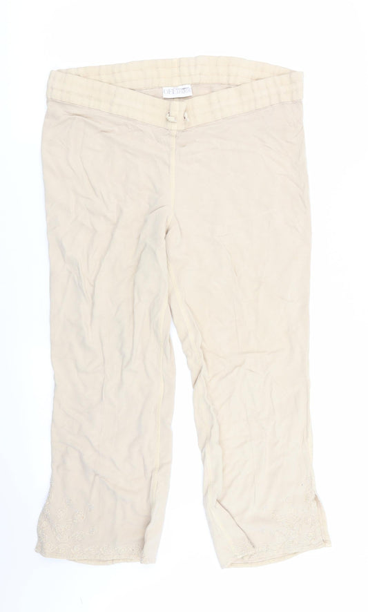 offshoot Womens Beige   Trousers  Size S L23 in