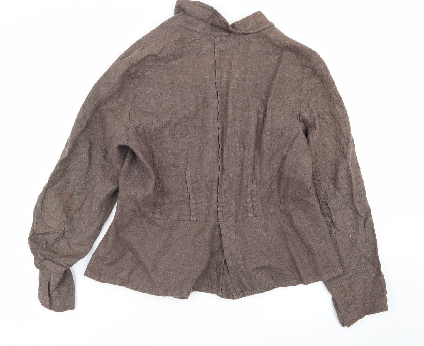 Womens UK Size L Preworn Regular Brown Blazer