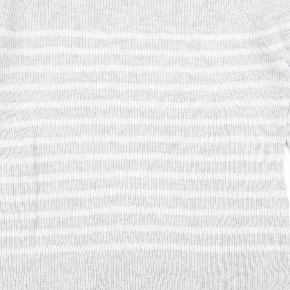 Gap Womens Grey Striped  Pullover Jumper Size S
