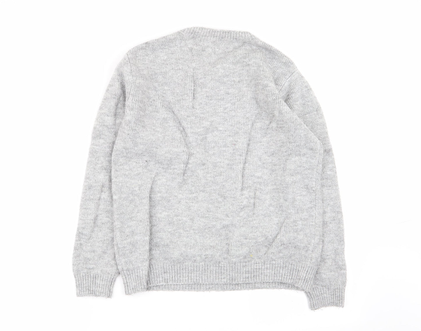 Asda George Womens Grey Floral  Pullover Jumper Size 12