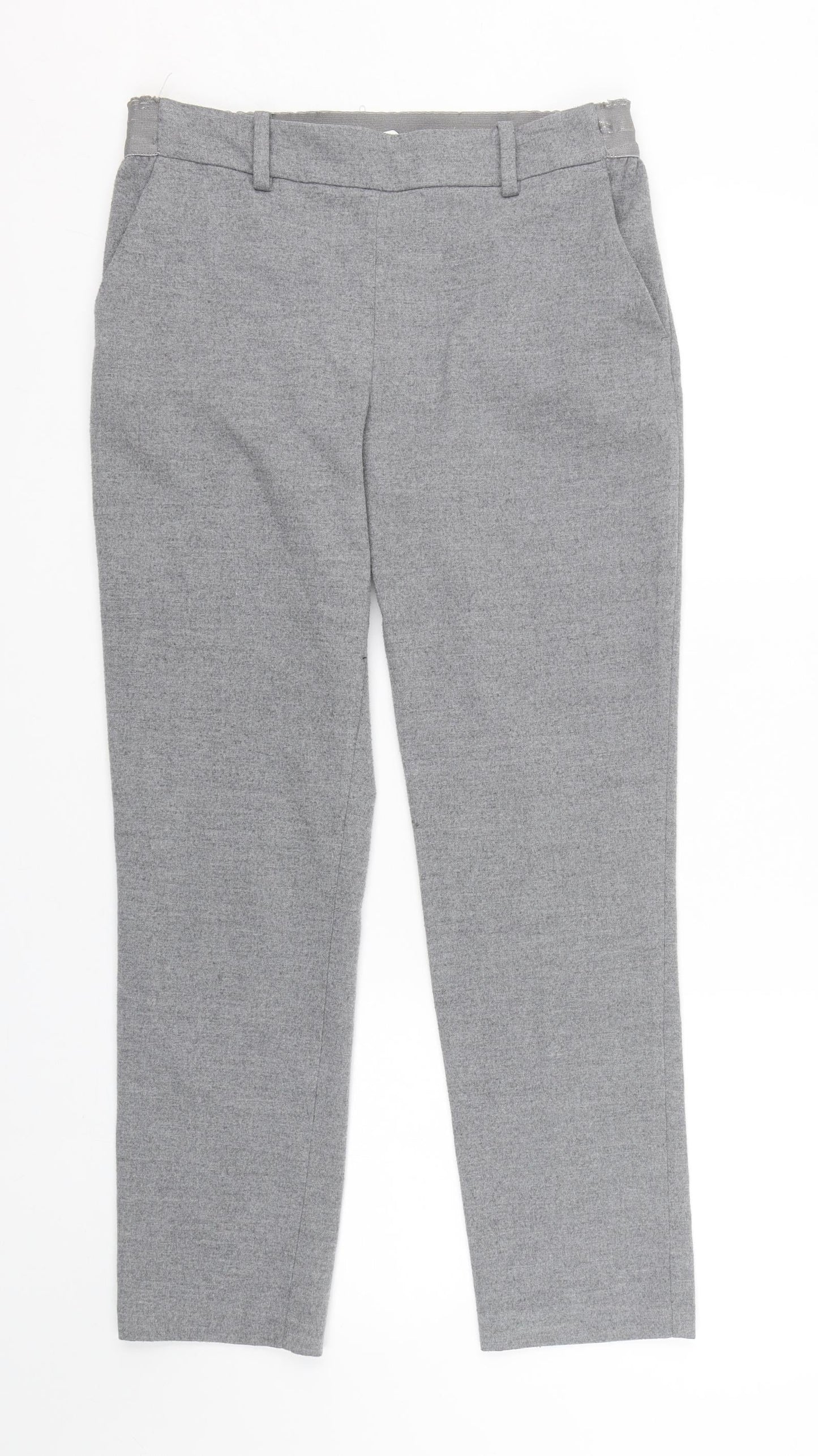 Womens UK Size 10 H&M Regular Fit  Grey Trousers