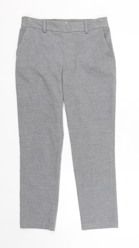 Womens UK Size 10 H&M Regular Fit  Grey Trousers