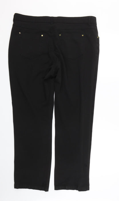 Liva Womens Black   Trousers  Size 39 in L29 in