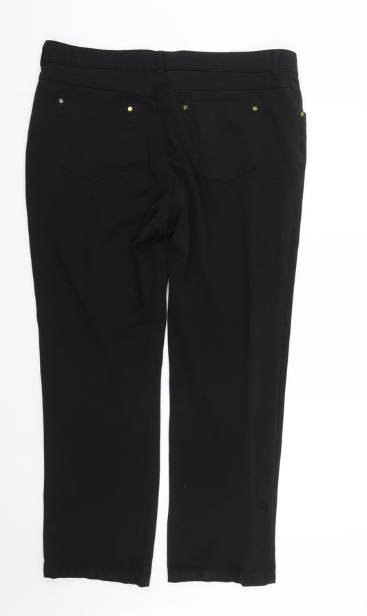 Liva Womens Black   Trousers  Size 39 in L29 in