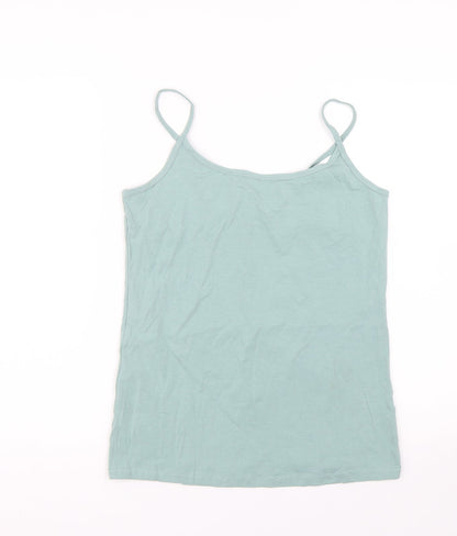 Papaya Womens Green   Basic Tank Size 14