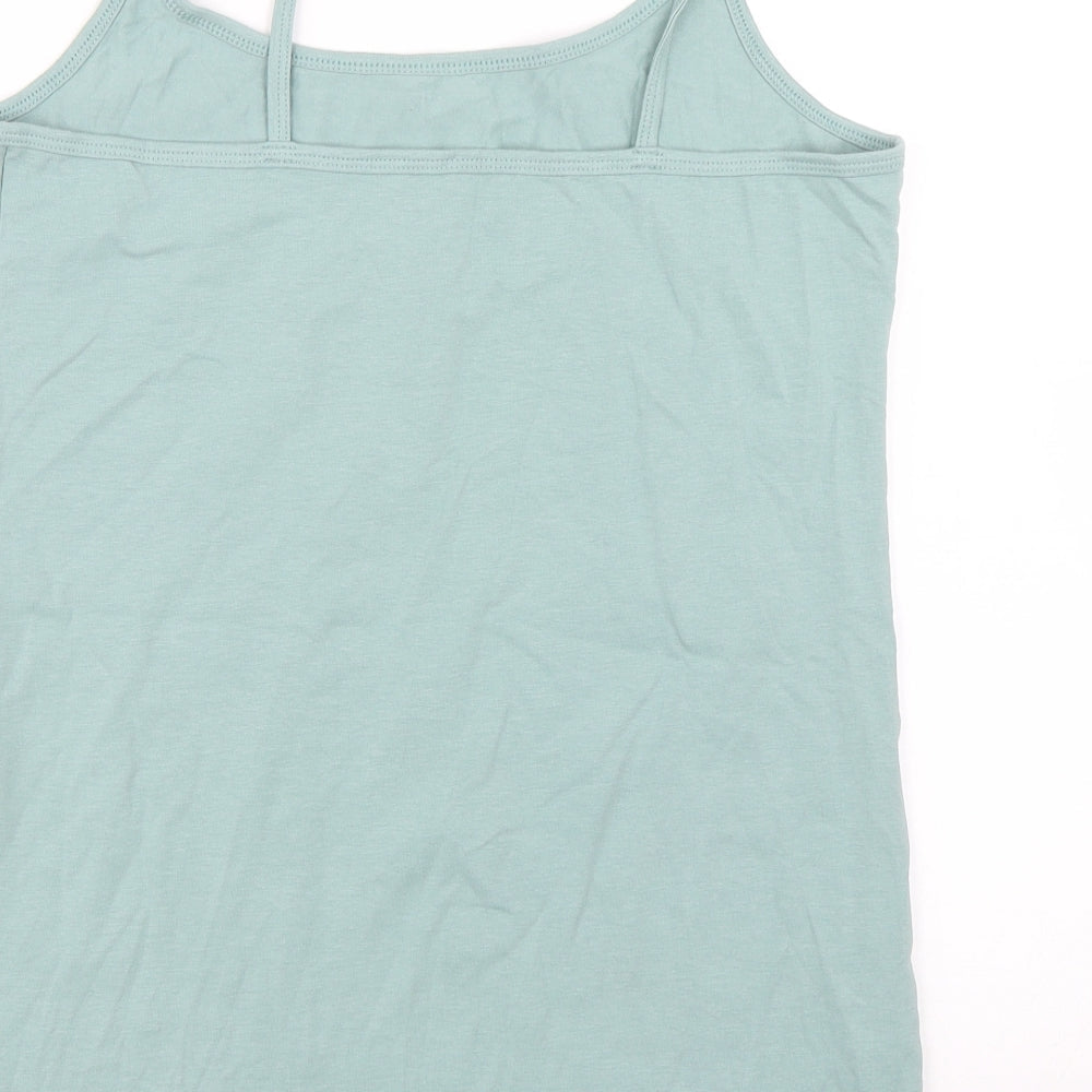 Papaya Womens Green   Basic Tank Size 14