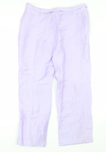 Womens UK Size 36 Lebek Regular Fit  Purple Trousers
