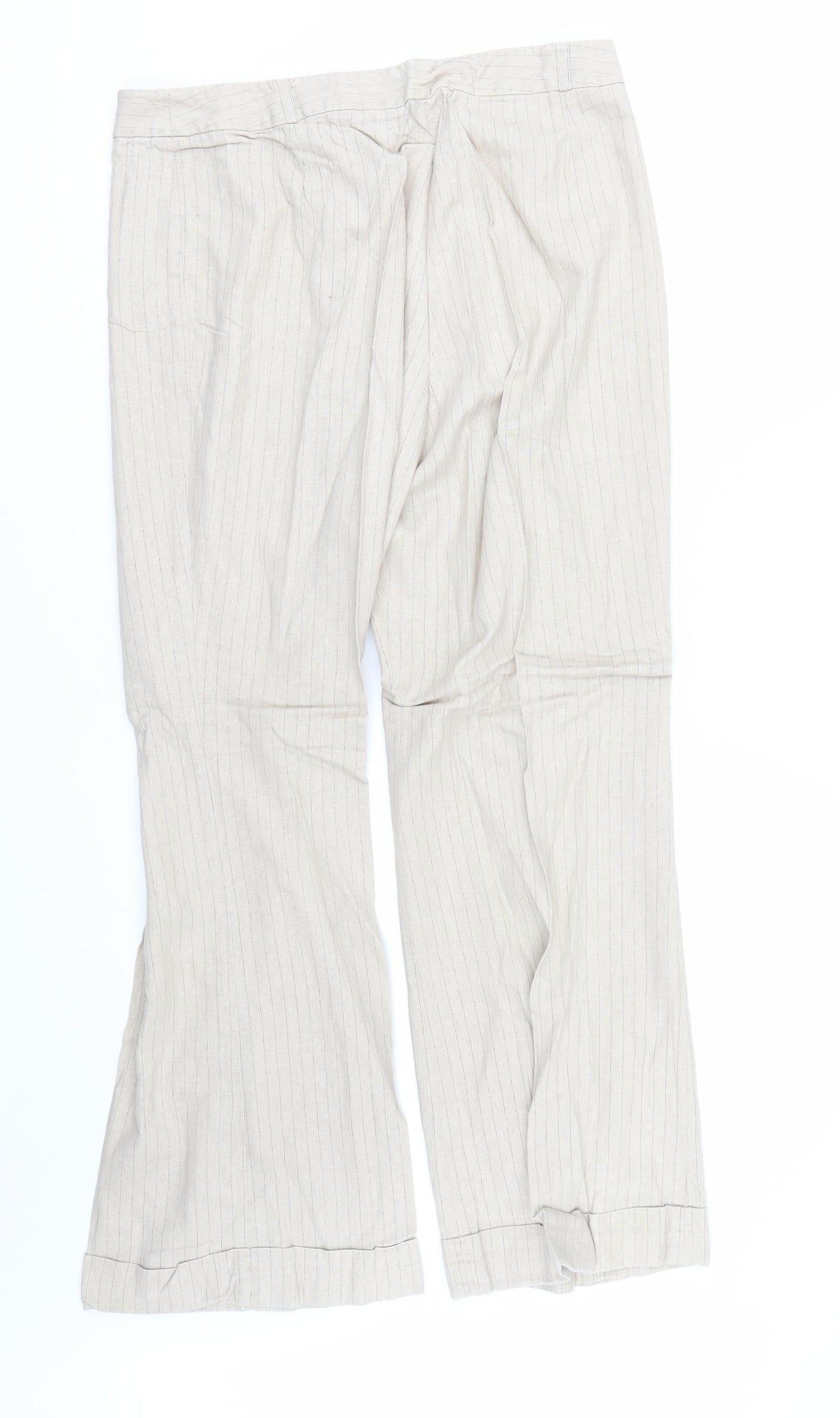 Womens UK Size 16 Dorothy Perkins Regular Fit  Beige Trousers