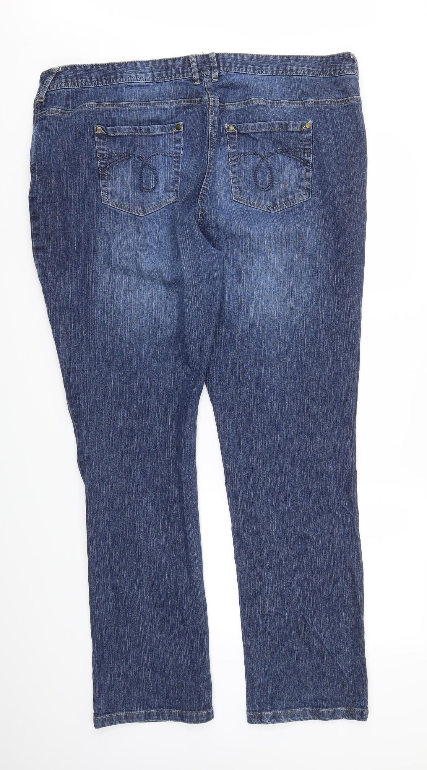 1932 Womens Blue   Straight Jeans Size L L32 in