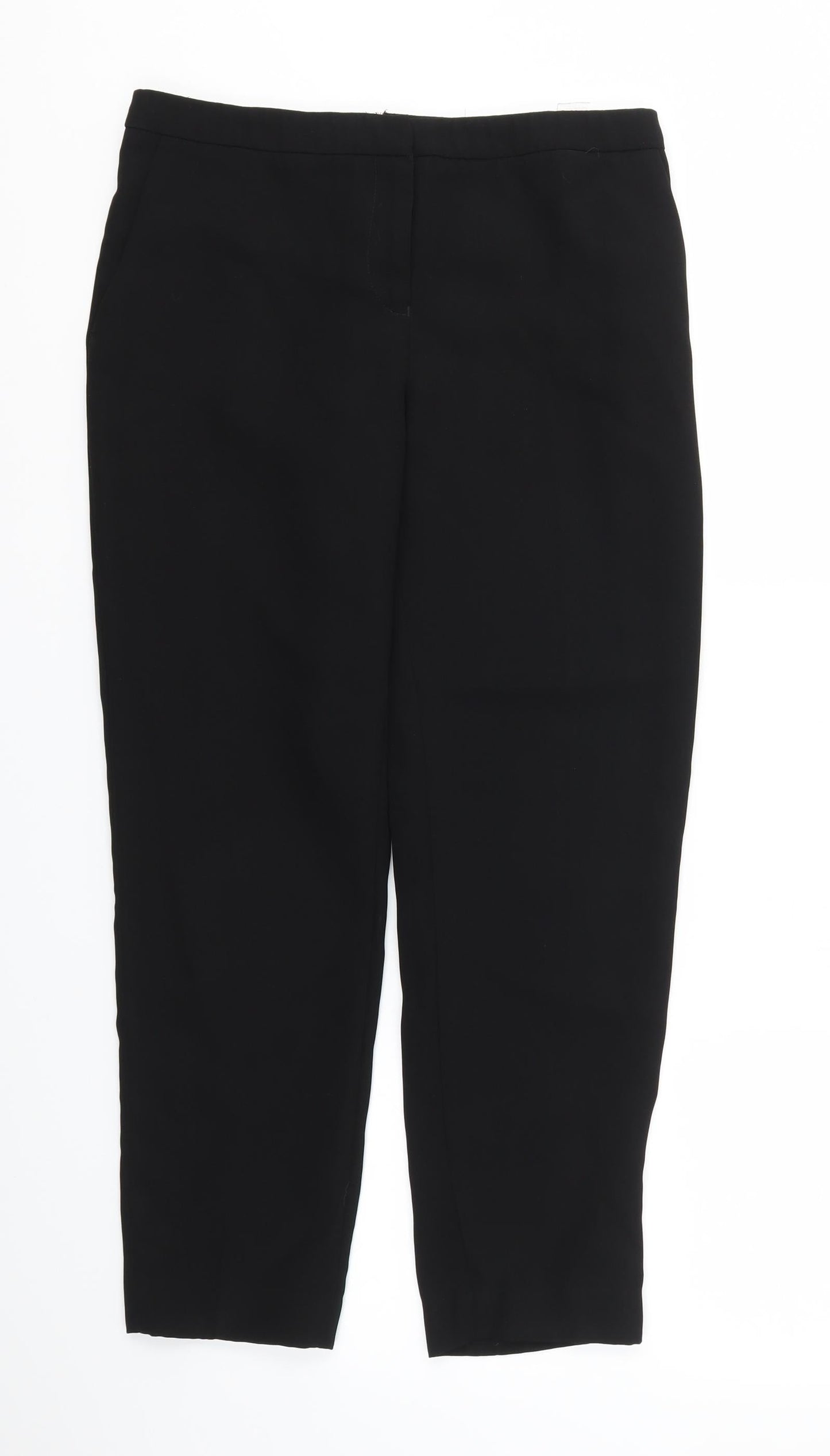 Womens UK Size 10 NEXT Regular Fit  Black Trousers