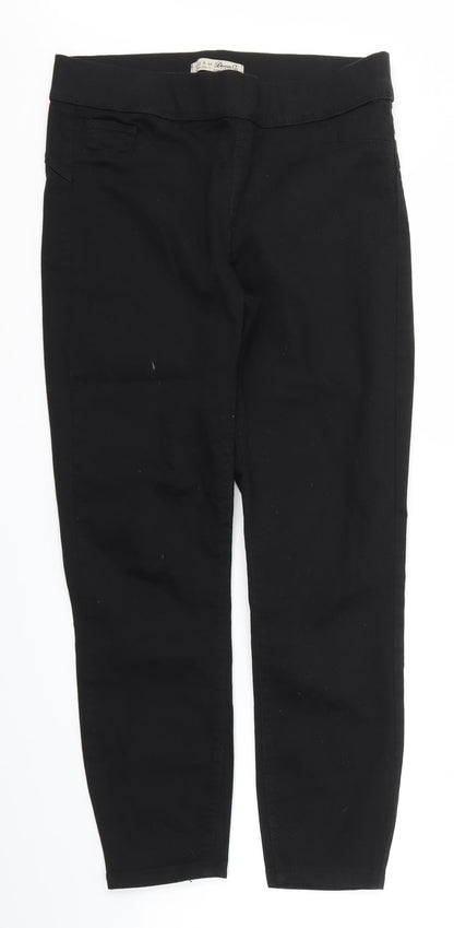 DENIM&CO Womens Black   Skinny Jeans Size 12 L26 in - stretch waistband