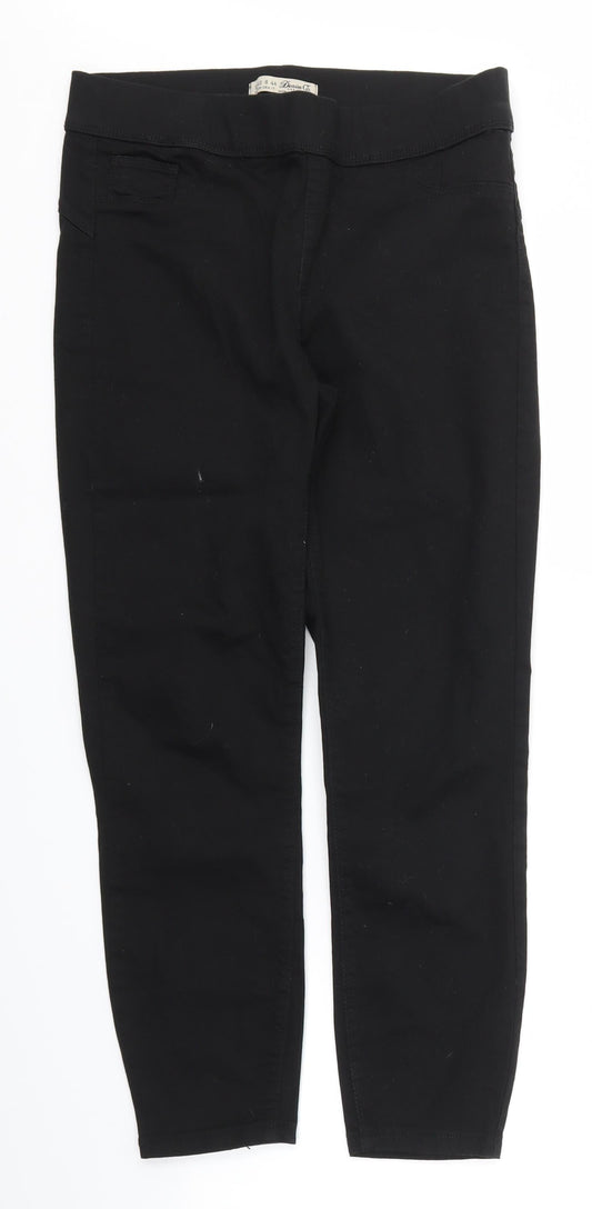 DENIM&CO Womens Black   Skinny Jeans Size 12 L26 in - stretch waistband