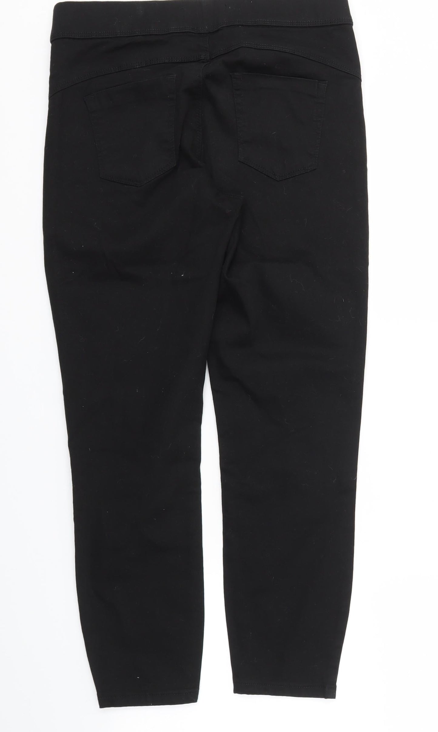 DENIM&CO Womens Black   Skinny Jeans Size 12 L26 in - stretch waistband